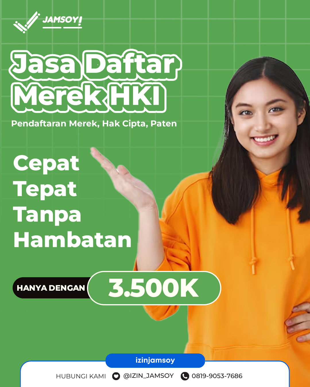 Jasa Pendaftaran Merek HKI (Hak Kekayaan Intelektual) - Hanya 3,5 Juta, Cepat & Tepat